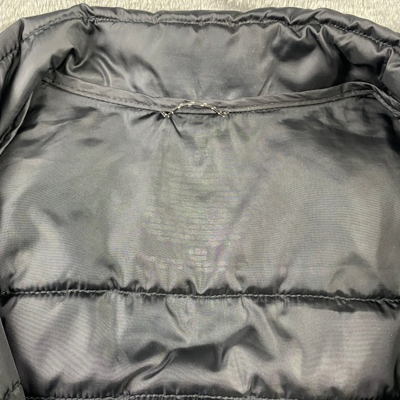 Mens Packable Insulated Puffer Large Jacket Black Full Zip Lightweight Very Warm - Picture 5 of 12